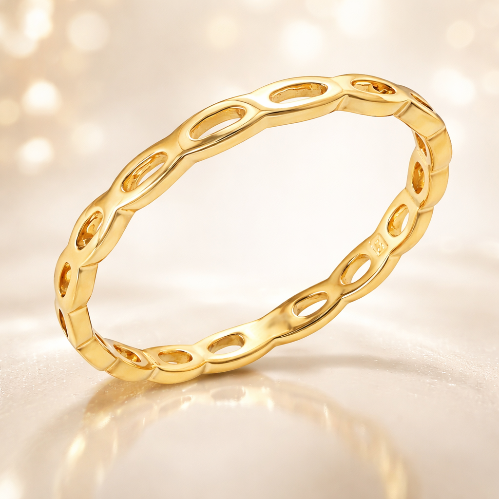 Bague ajourée Orinae – Plaqué Or 18 carats