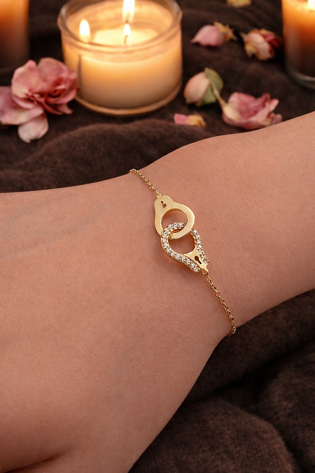 Bracelet Menotte – Plaqué Or 18 Carats & Zirconium