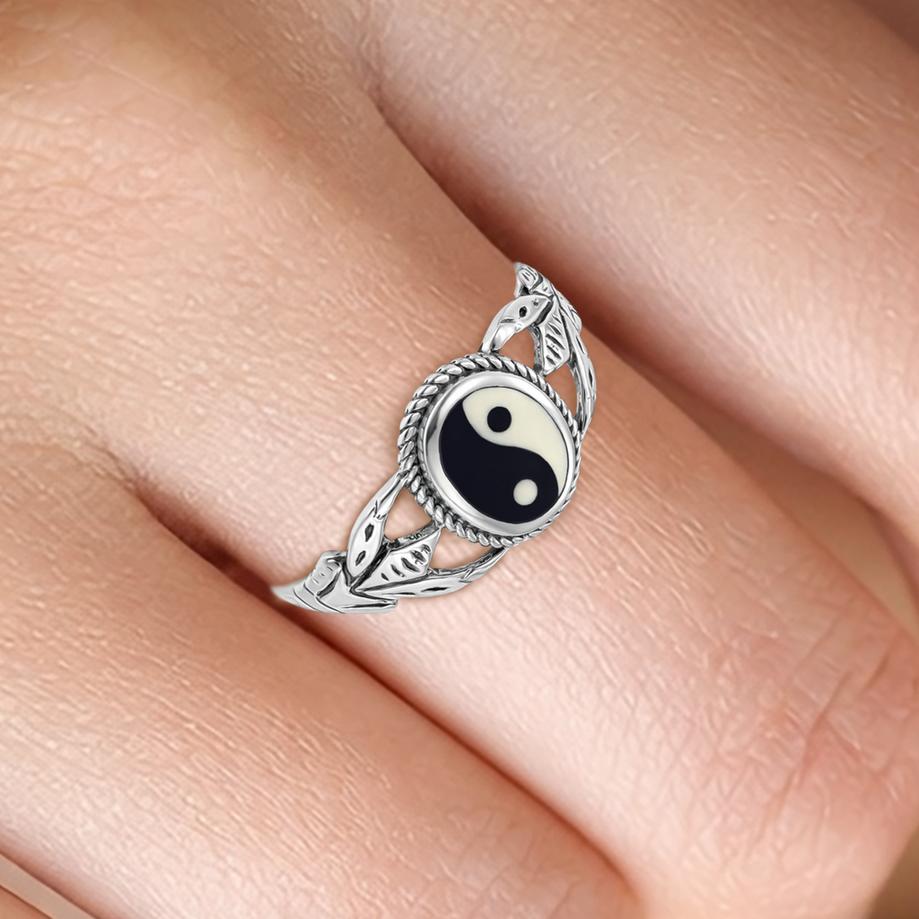 Bague Yin Yang en Argent 925