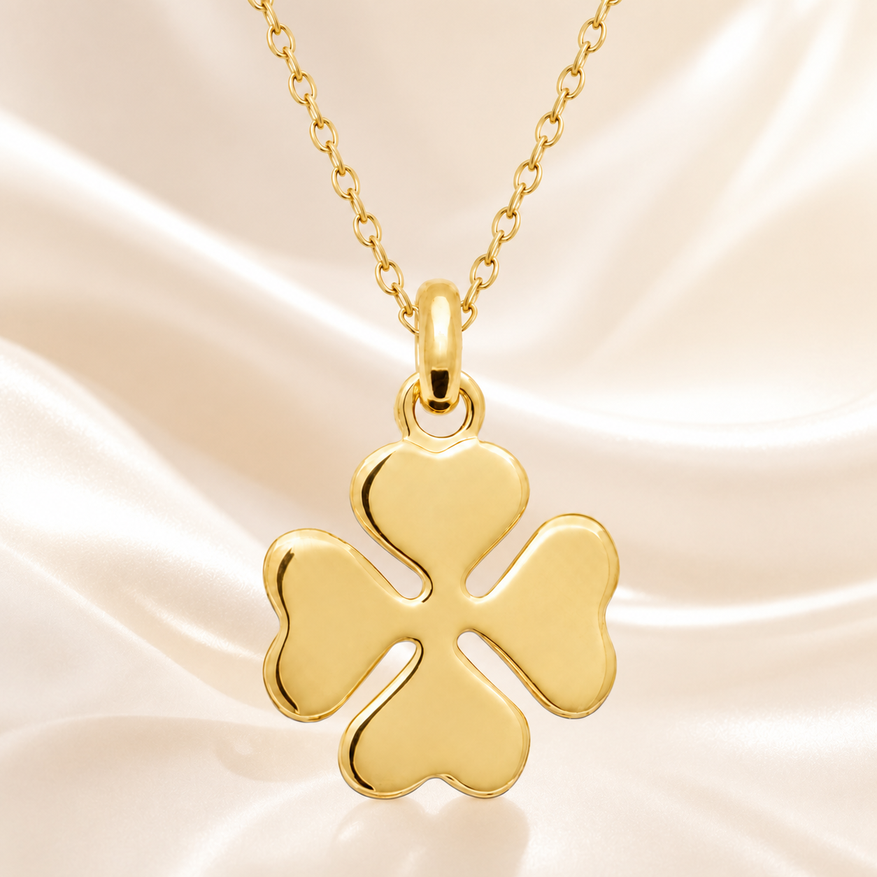 Collier Trèfle Plaqué Or Jaune 18 Carats – Orinae