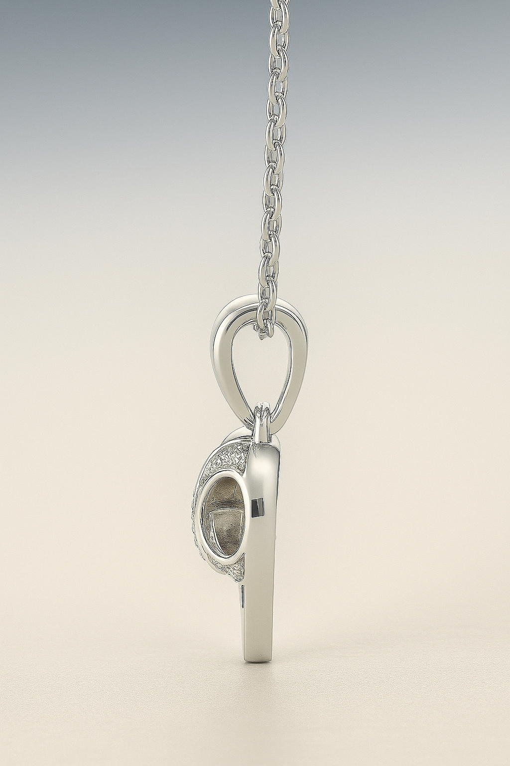 Collier Cœur & Infini en Argent 925 Rhodié – Zirconiums Étincelants