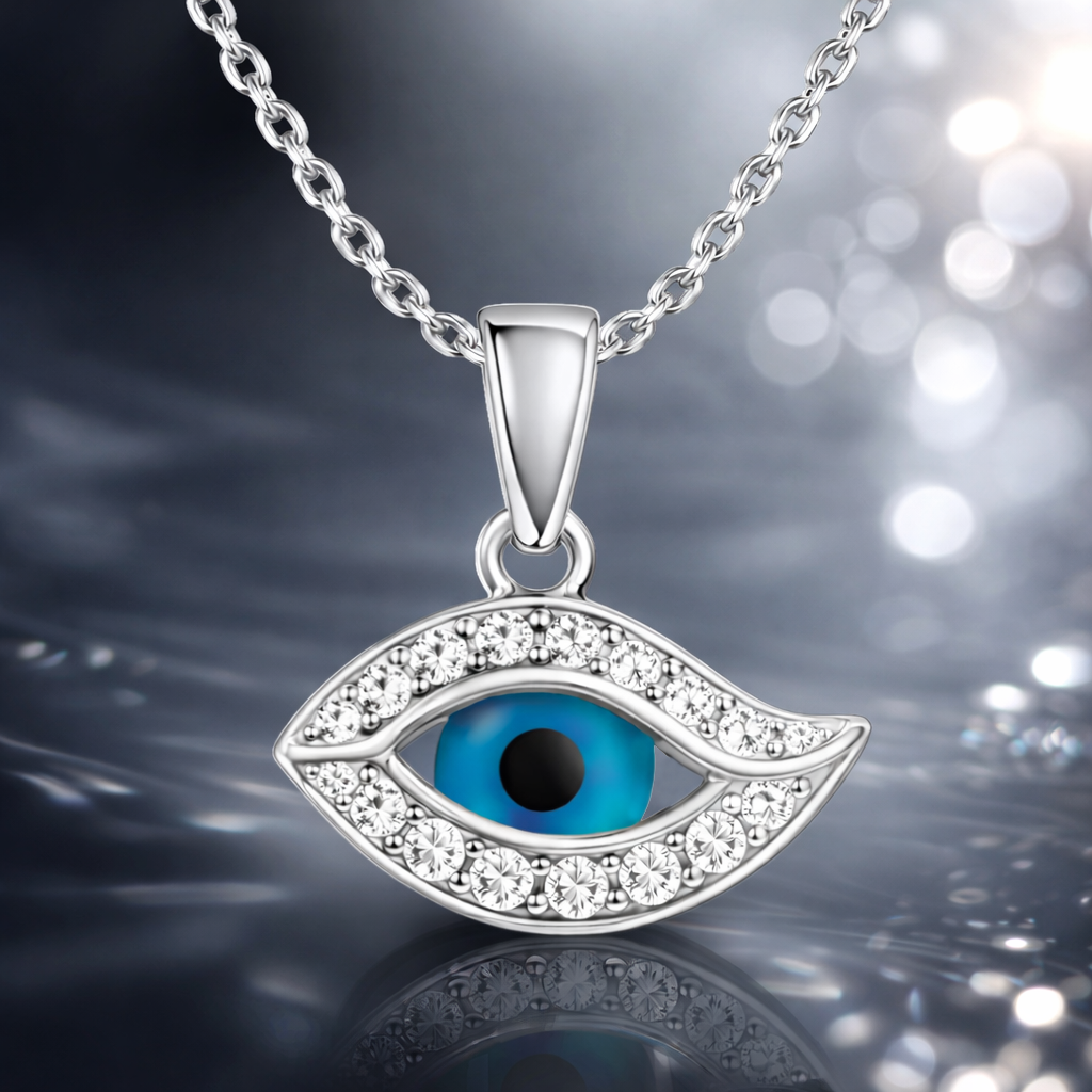 Collier Œil Protecteur – Argent 925 Rhodié