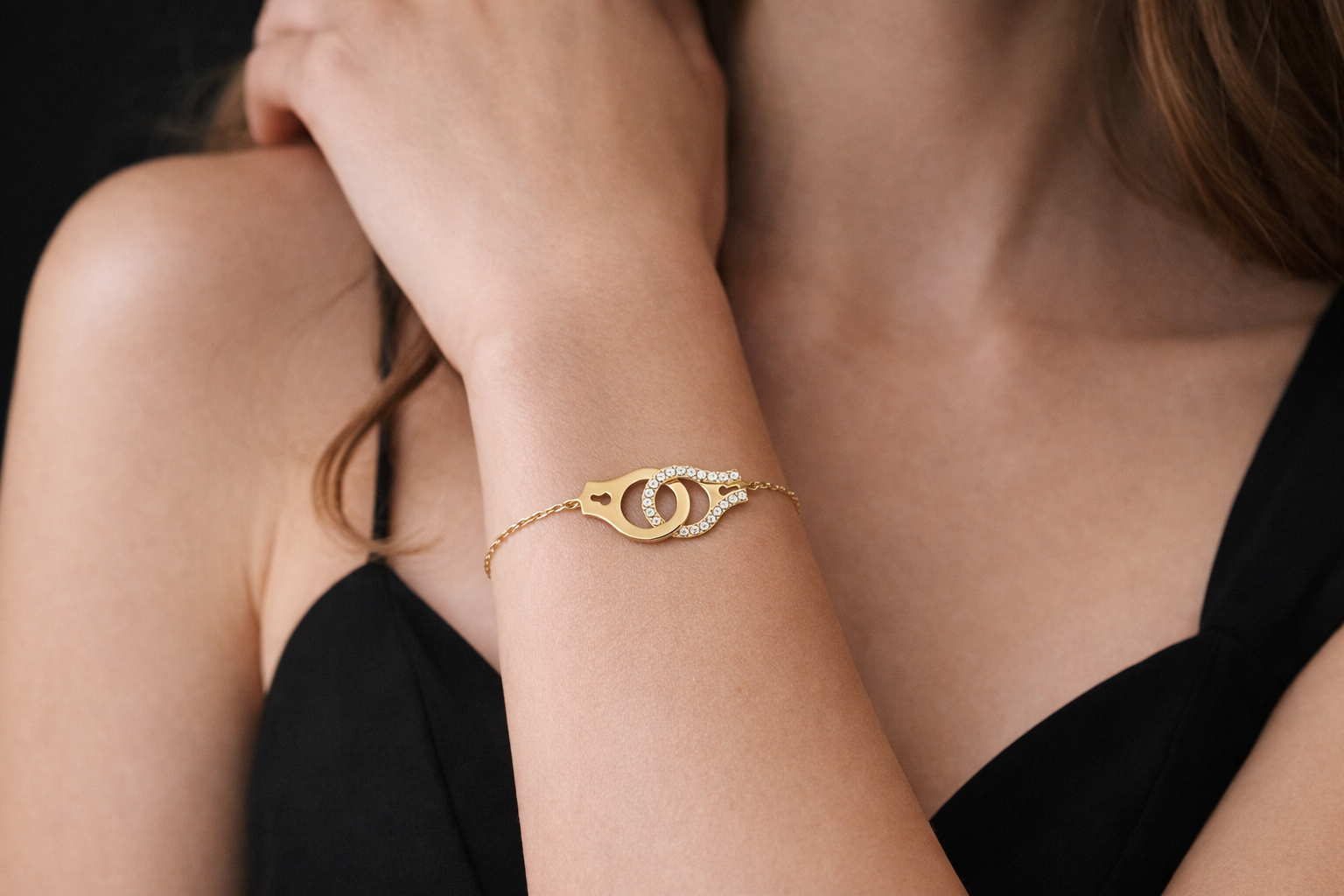 Bracelet Menotte – Plaqué Or 18 Carats & Zirconium