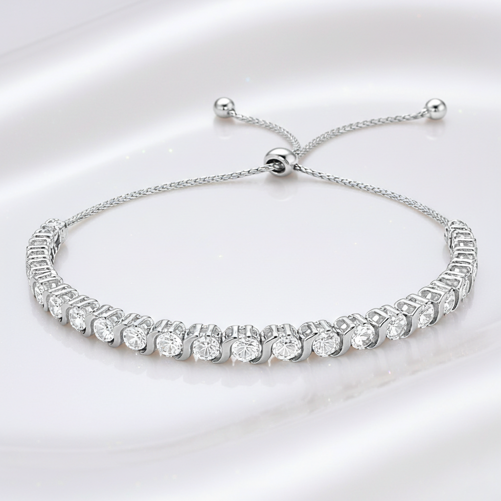 Bracelet Élégance Cristalline – Argent 925 Rhodié & Swarovski® Elements