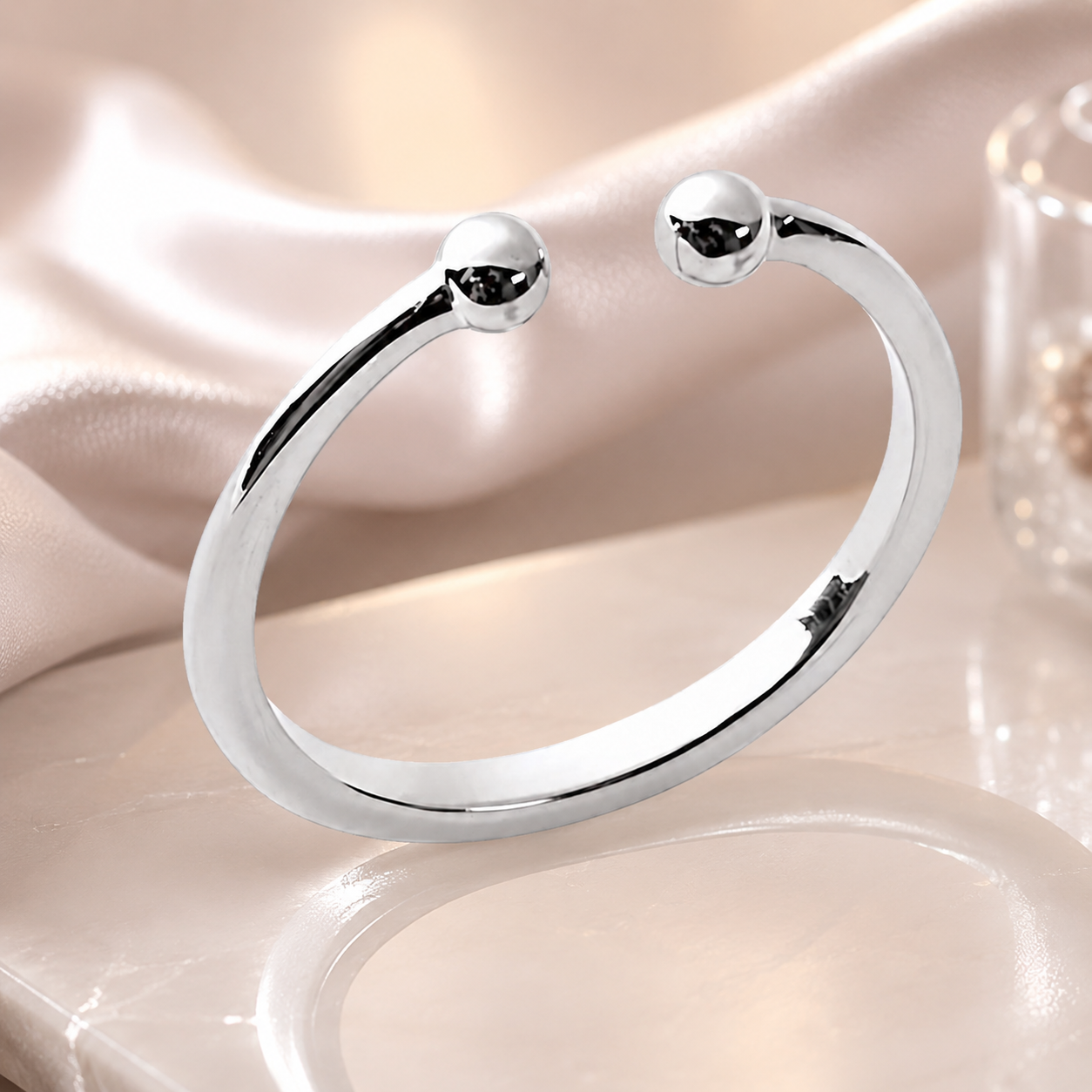 Bague ouverte Orinae – Argent 925 rhodié