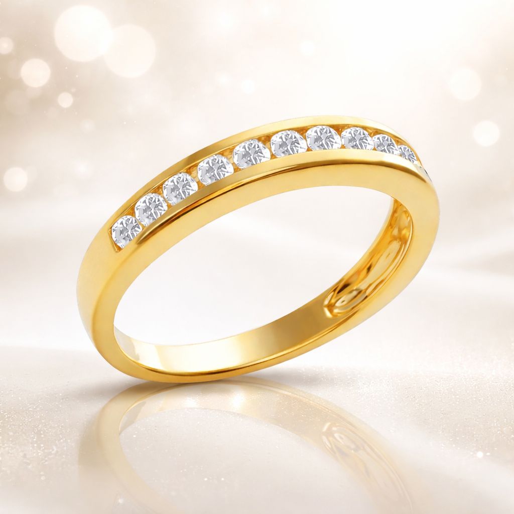 Bague Éclat Zirconia – Plaqué Or 18 Carats