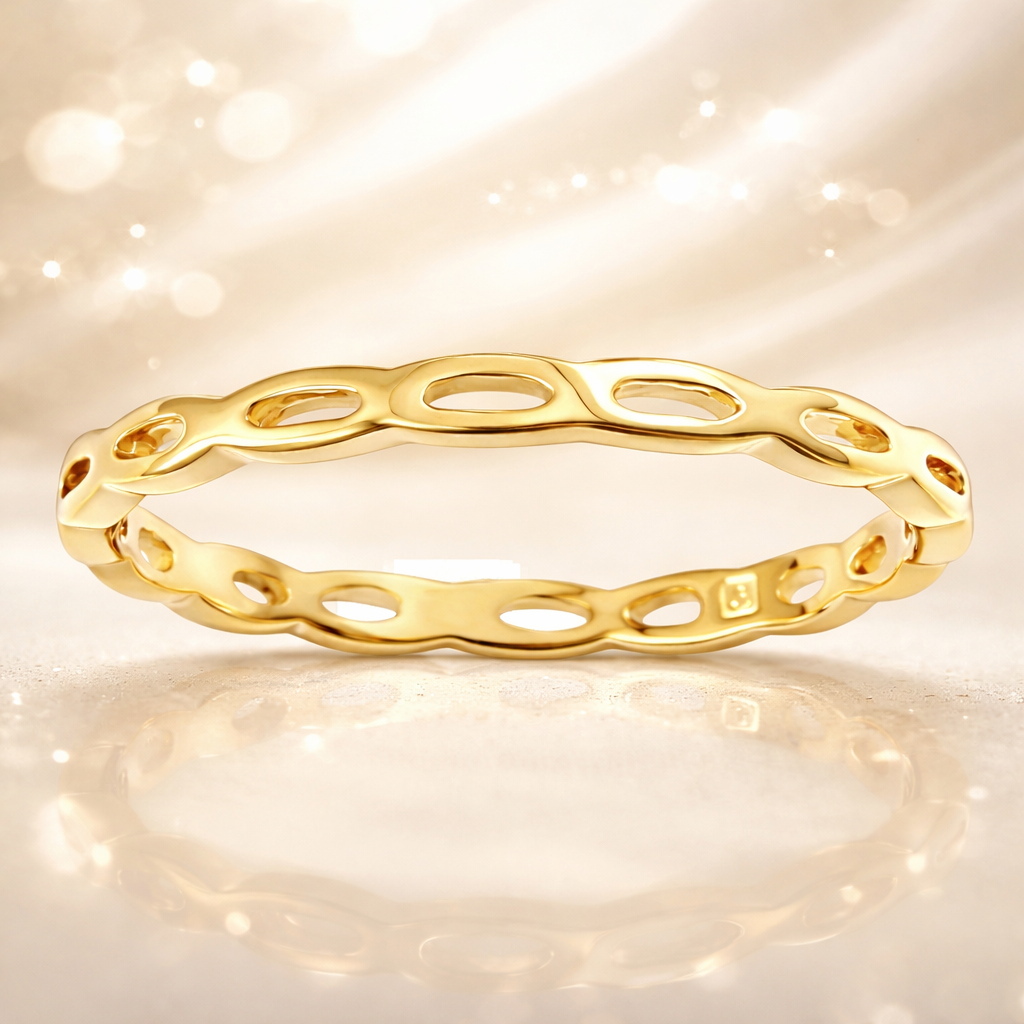 Bague ajourée Orinae – Plaqué Or 18 carats