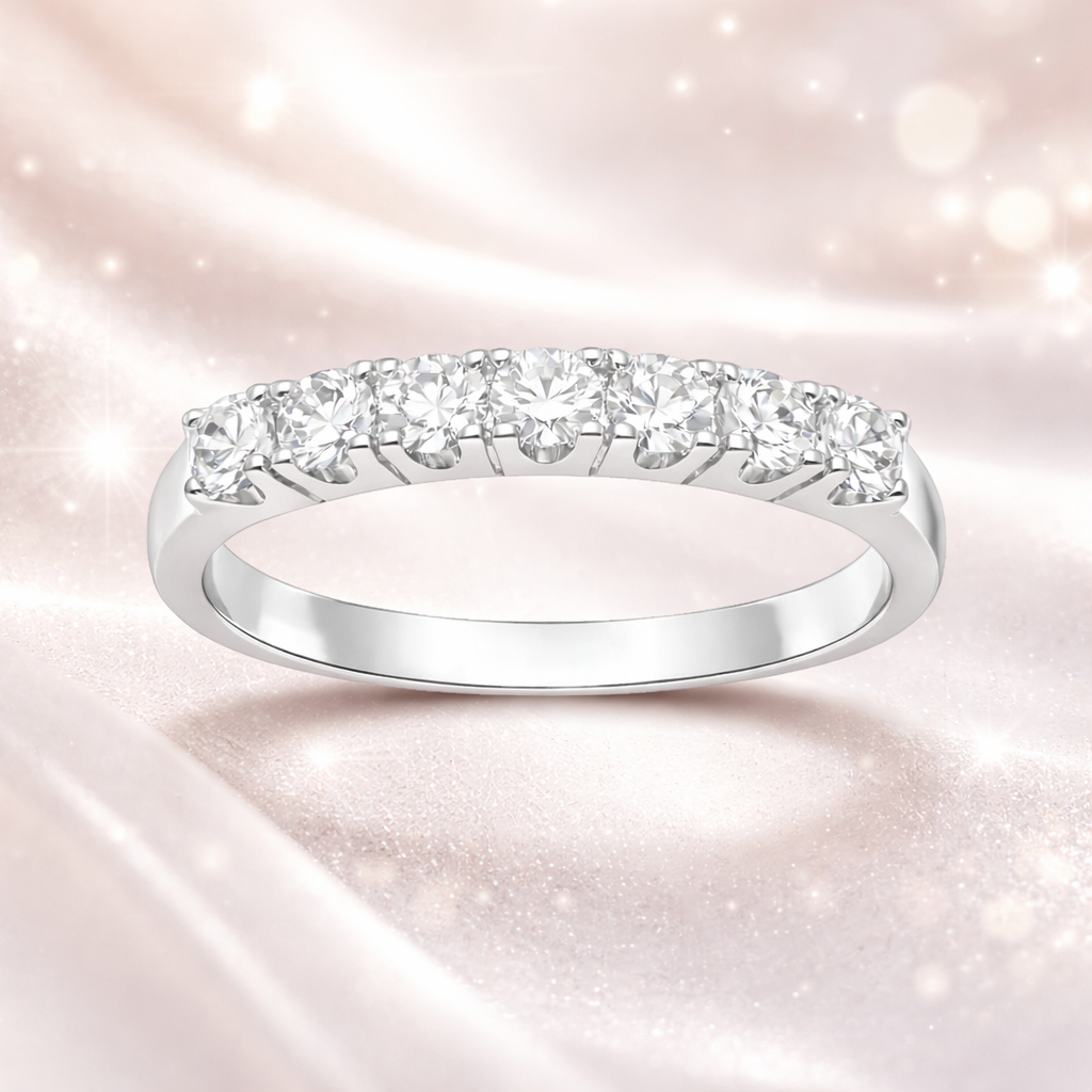 Bague Zirconia Élégance – Argent 925 Rhodié & Zirconiums 3 mm