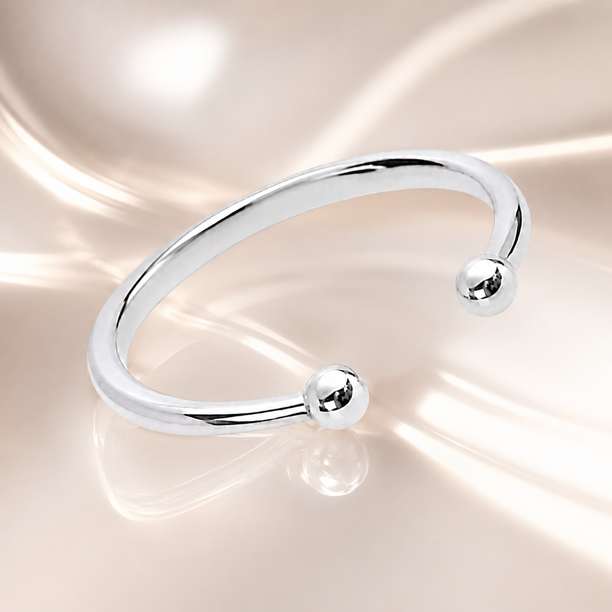 Bague ouverte Orinae – Argent 925 rhodié