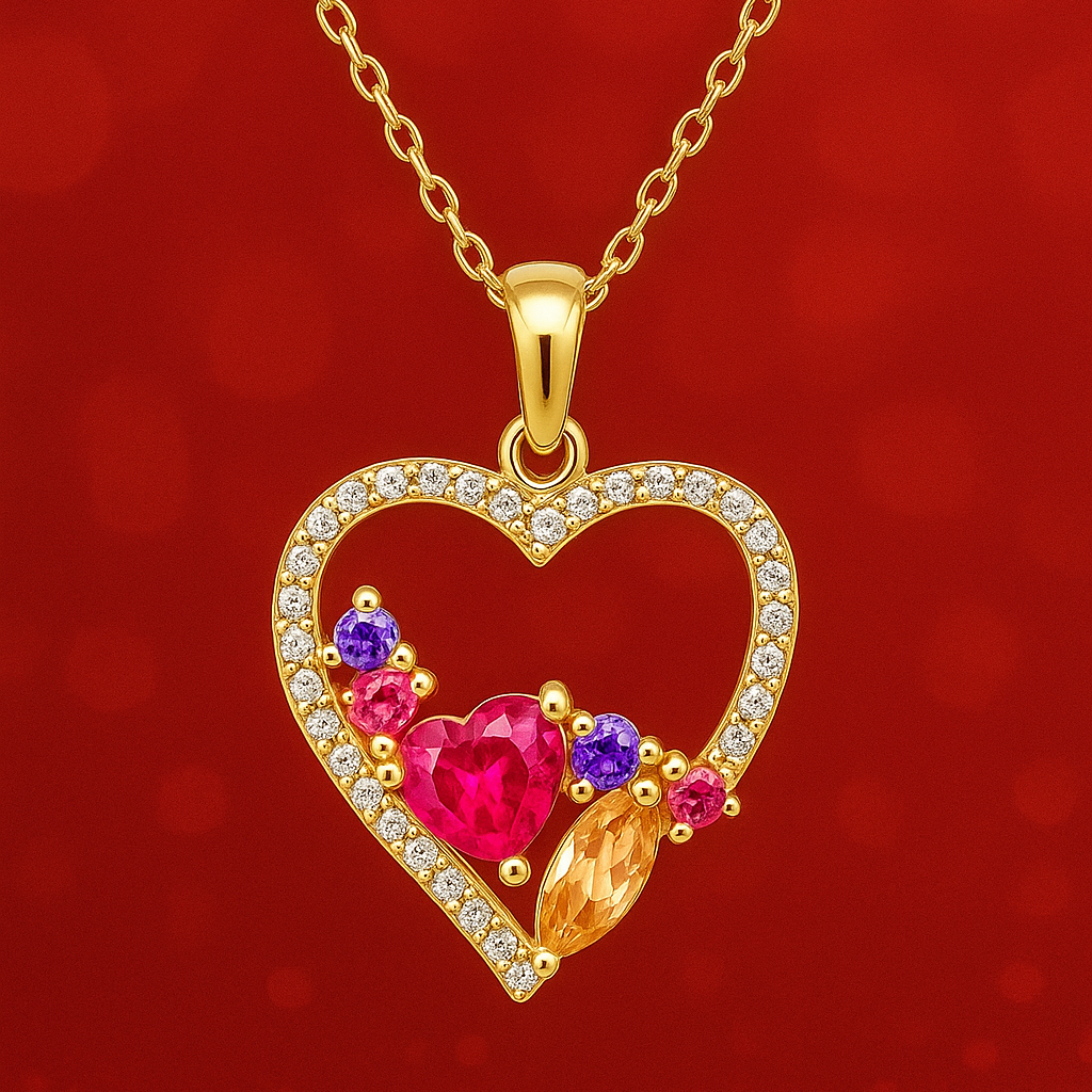 Collier Cœur Élégance – Plaqué Or