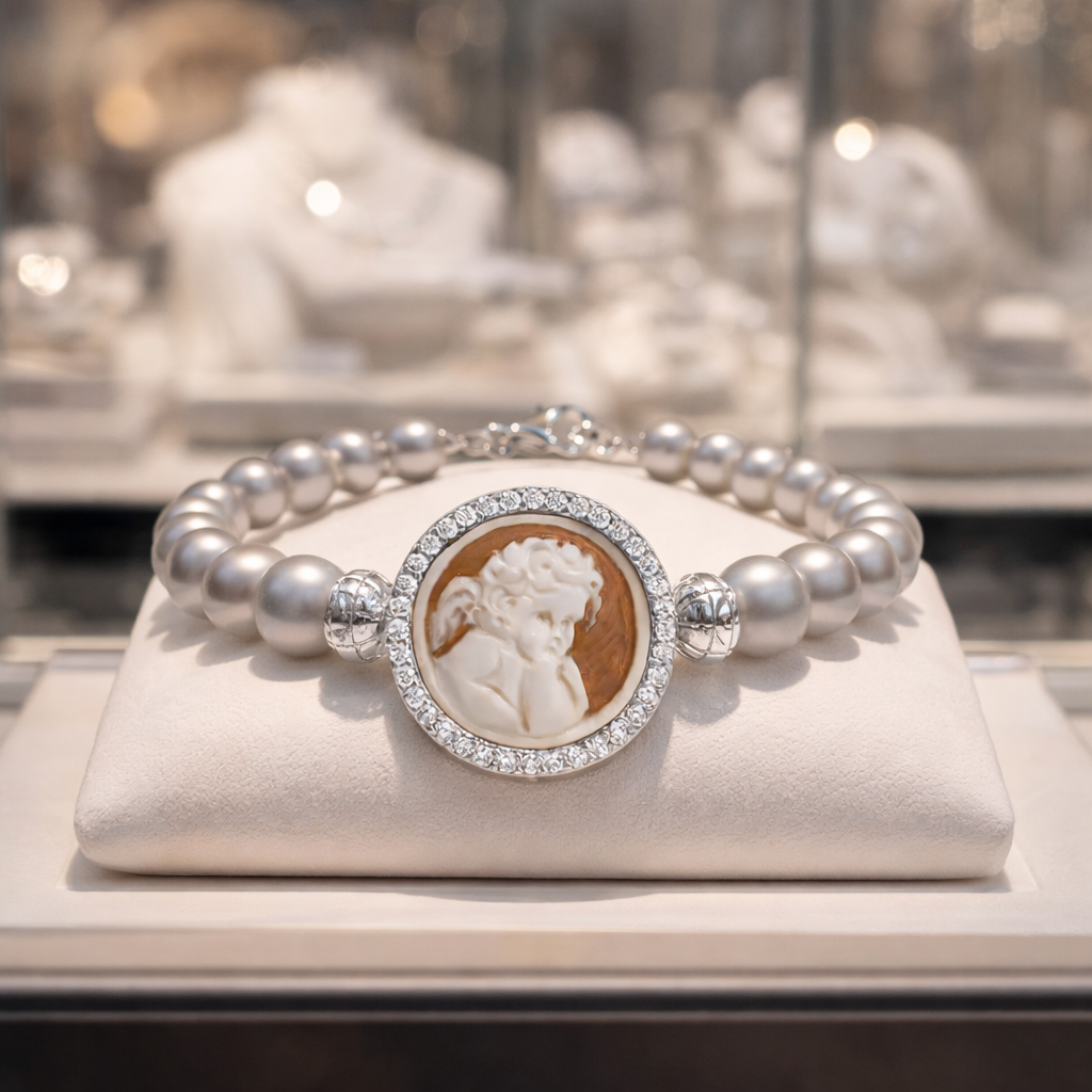 Bracelet Ange – Argent 925 Rhodié & Perles Grises