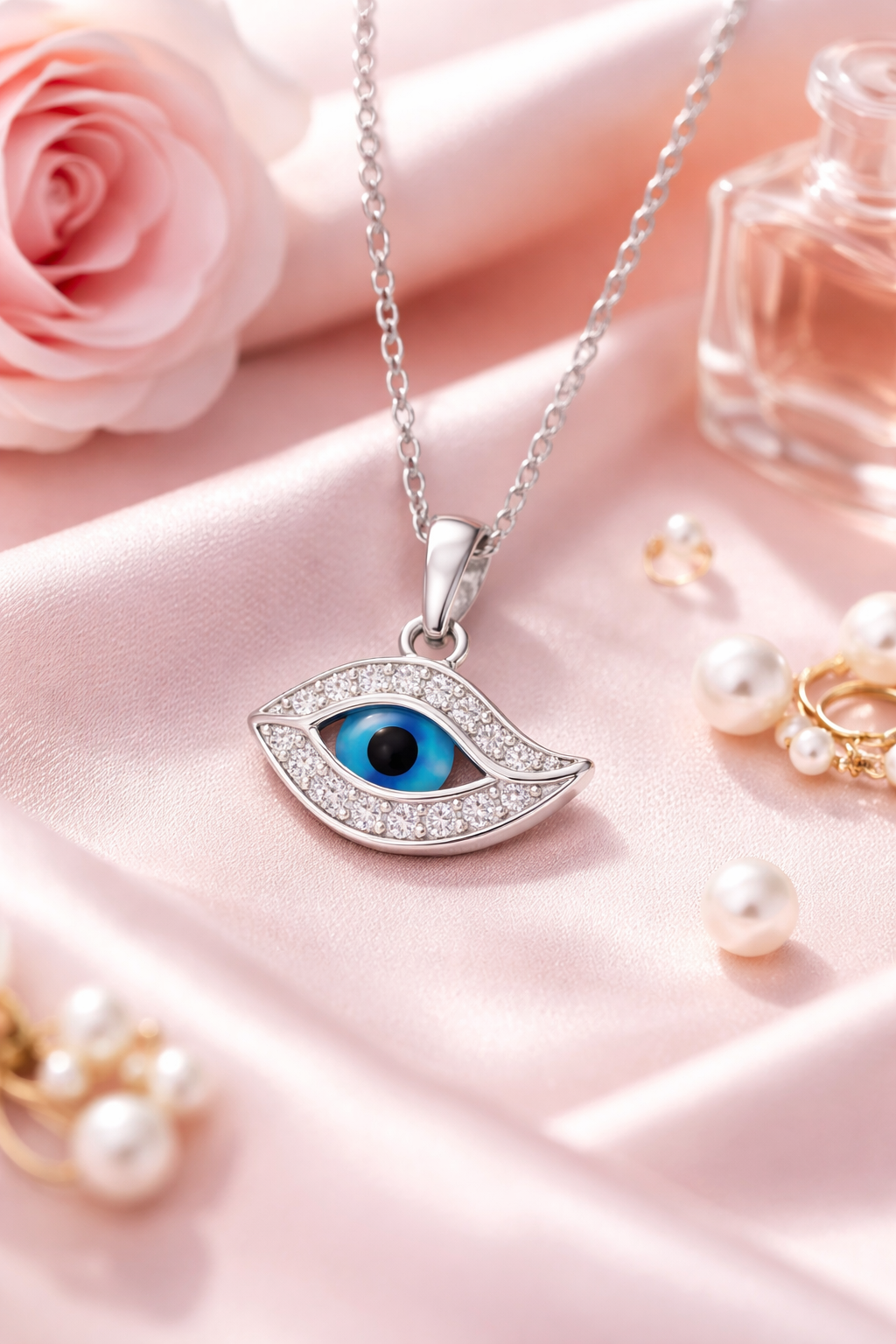 Collier Œil Protecteur – Argent 925 Rhodié