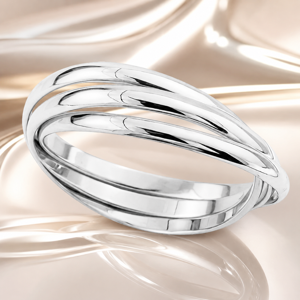 Bague 3 Anneaux Croisés en Argent 925 – Minimaliste & Élégante