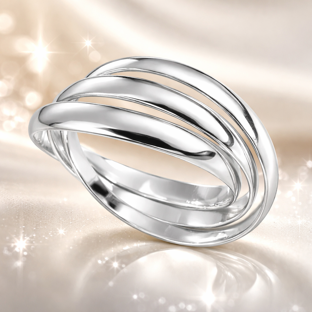 Bague 3 Anneaux en Argent 925 – Mixte