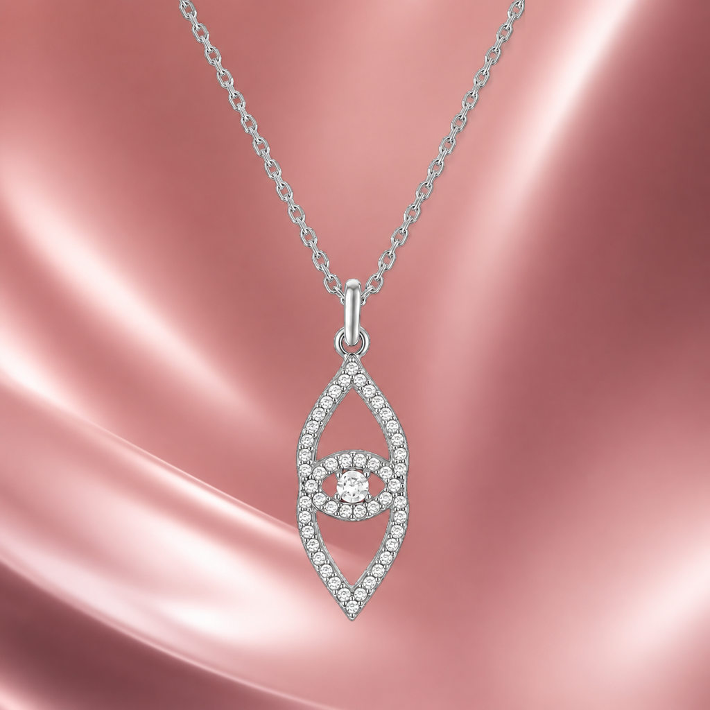 Collier Élégance Argent 925 Rhodié & Zirconiums