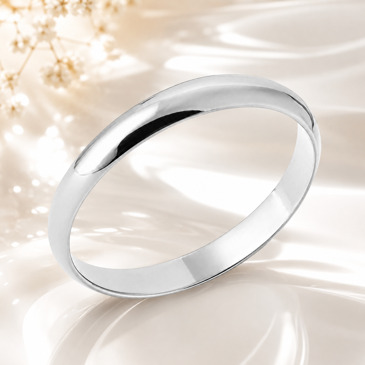 Alliance Fine en Argent 925 – 3 mm – Finition Polie