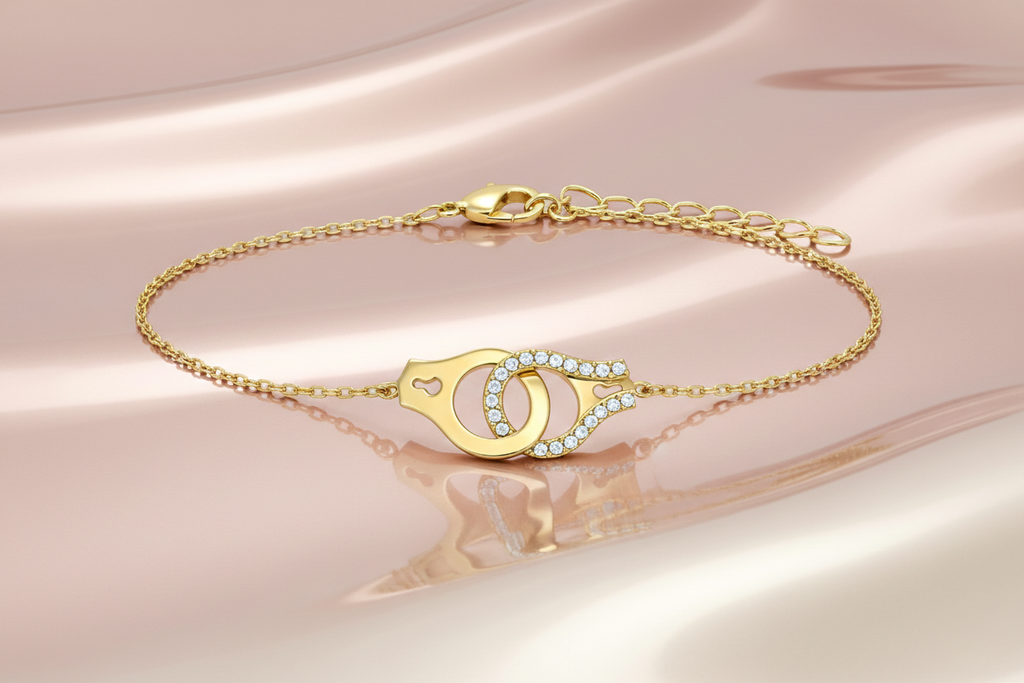 Bracelet Menotte – Plaqué Or 18 Carats & Zirconium