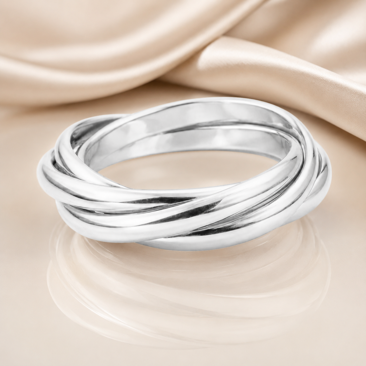 Bague 3 Anneaux Croisés en Argent 925 – Minimaliste & Élégante
