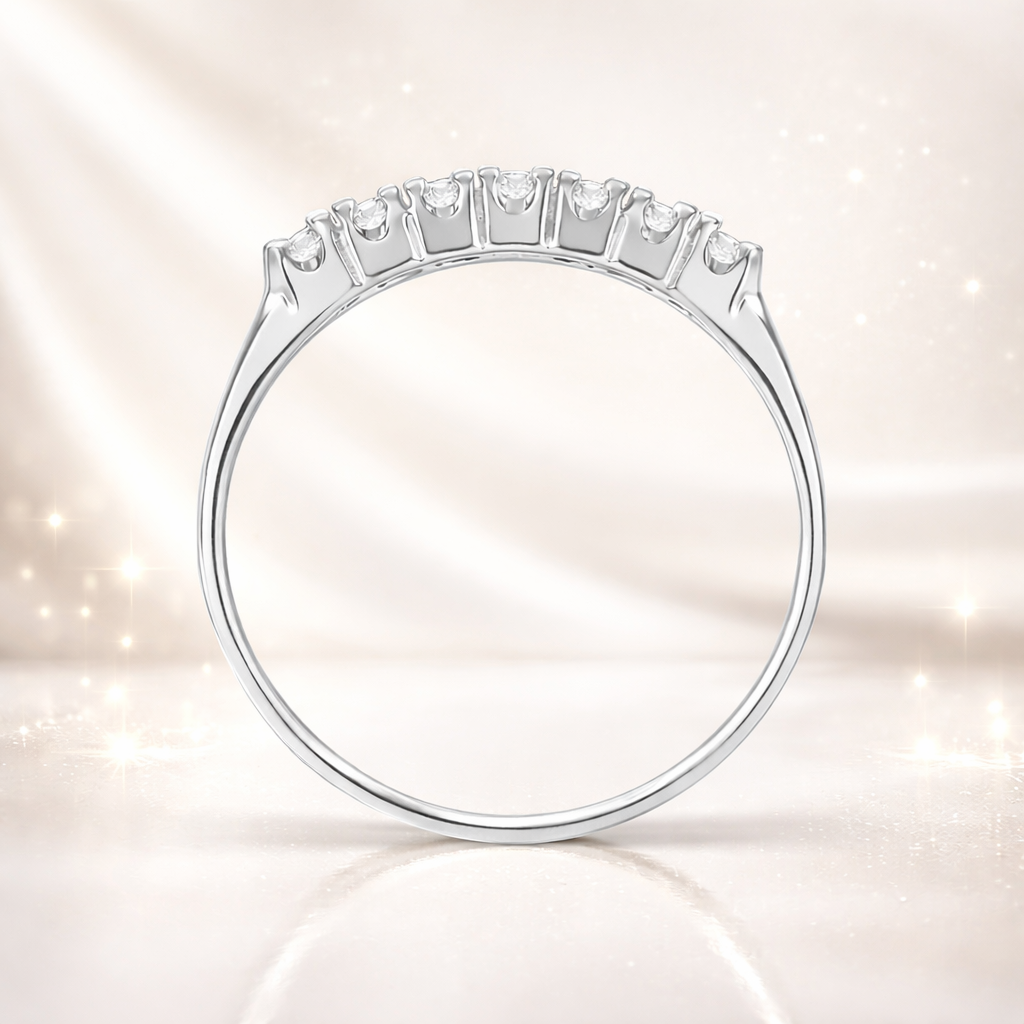 Bague Zirconia Élégance – Argent 925 Rhodié & Zirconiums 3 mm
