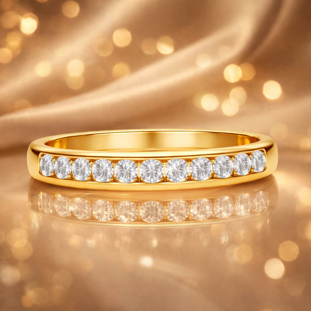 Bague Éclat Zirconia – Plaqué Or 18 Carats