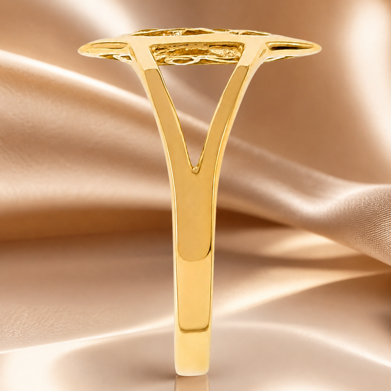 Bague Arabesque – Plaqué Or 18 Carats