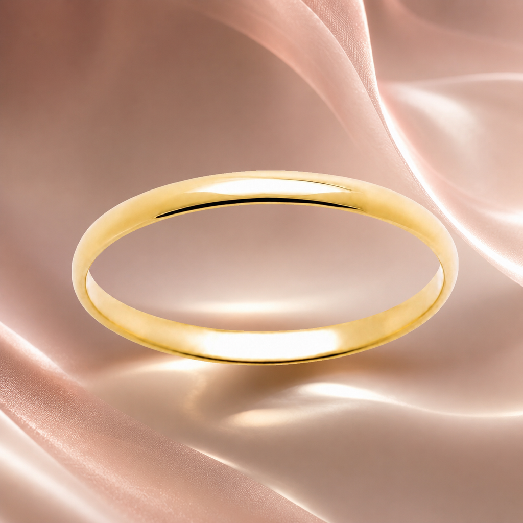 Alliance Fine Plaqué Or 18 Carats – 2 mm