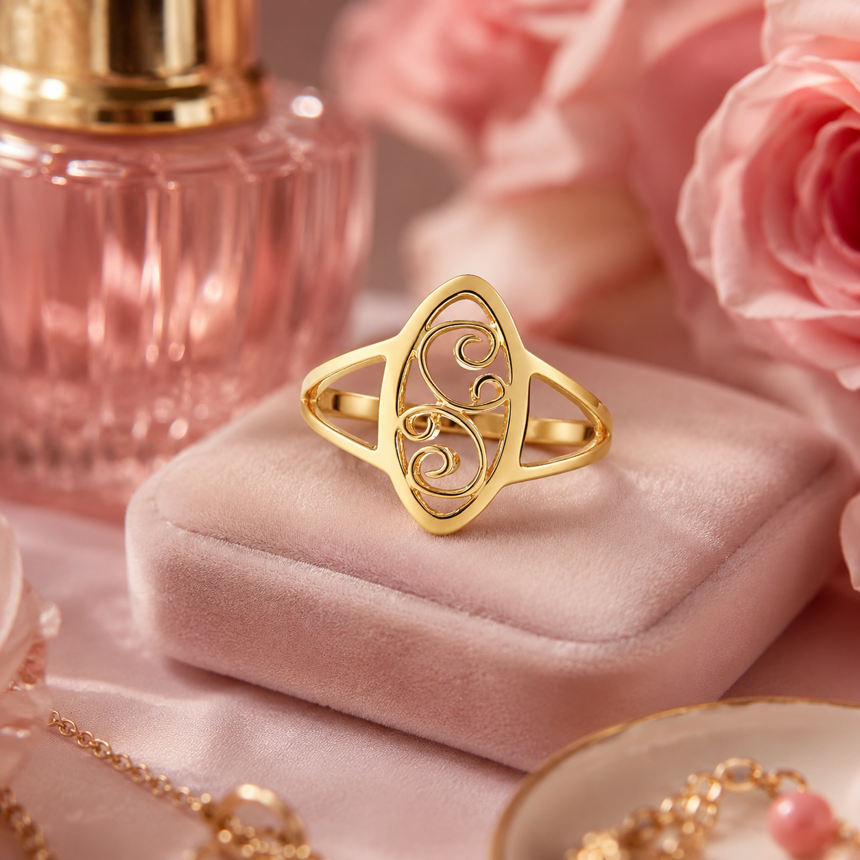 Bague Arabesque – Plaqué Or 18 Carats