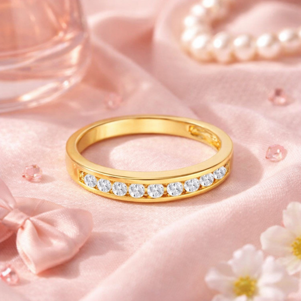 Bague Éclat Zirconia – Plaqué Or 18 Carats