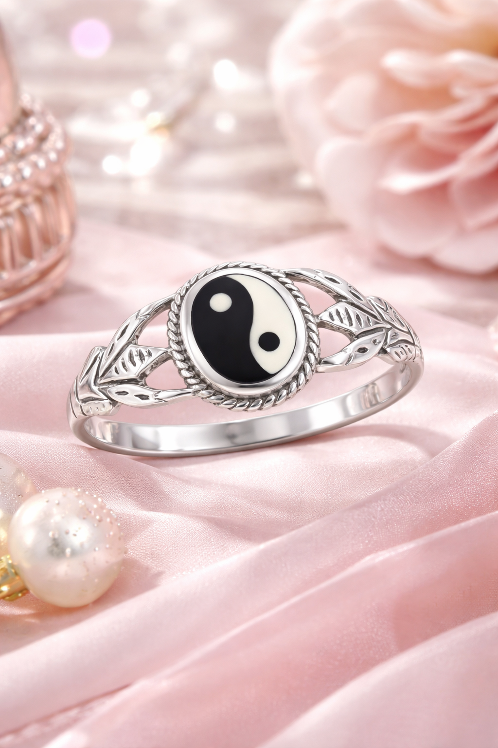 Bague Yin Yang en Argent 925